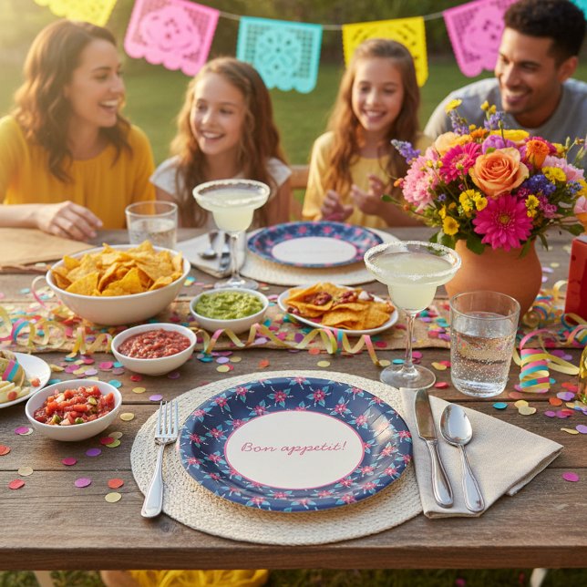 Elegantes botanisches Partygeschirr Pappteller (Von Creator hochgeladen)