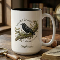 Elegantes botanisches Raben-Geschenk für Introvert