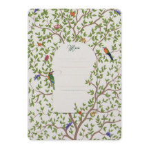 Elegantes Botanisches Vogelmenü - Hochzeit