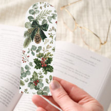 Elegantes botanisches Weihnachtsmuster