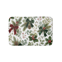 Elegantes botanisches Weihnachtsmuster
