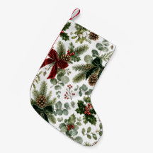Elegantes botanisches Weihnachtsmuster