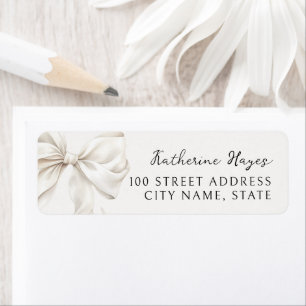 Elegantes Bow-Brautparty-Rücksendeadresse-Label