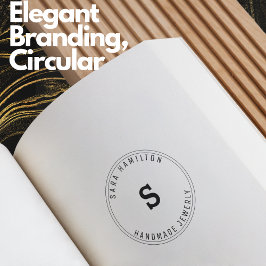 Elegantes Branding für kleine Unternehmen Gummistempel