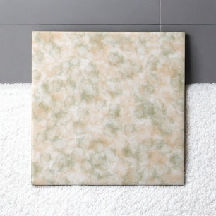 Elegantes Braun Grün Aquarell Marmor Modern Fliese