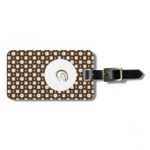 Elegantes, braunes und weißes, kariertes Muster