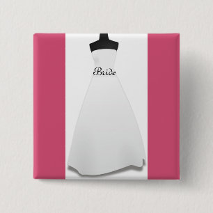 Elegantes Brautkleid mit Knopfgeschenk für die Bra Button