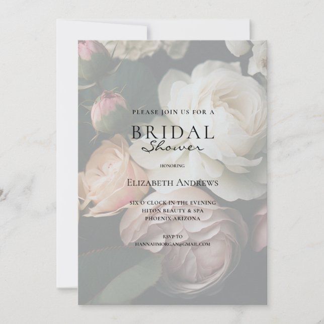 Elegantes Brautparty Boho Einladung (Vorderseite)