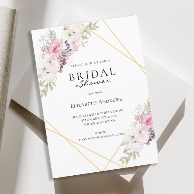 Elegantes Brautparty Boho Einladung (Von Creator hochgeladen)