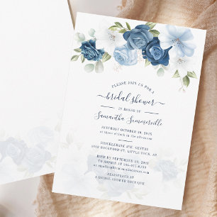 Elegantes Brautparty für Blumenschrift Einladung