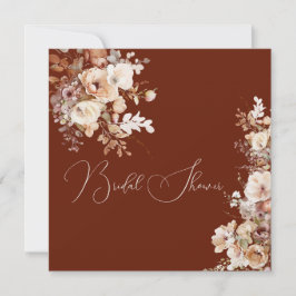 Elegantes Brautparty für einfache Blume Einladung