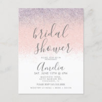 Elegantes Brautparty Imitate Ombré Glitzer Pink