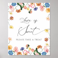 Elegantes Brautparty Liebe ist Sweet Poster