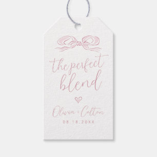 Elegantes Brautparty mit dem perfekten Blend Rosa Geschenkanhänger