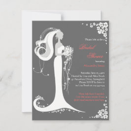 Elegantes Brautparty Party Ankündigung