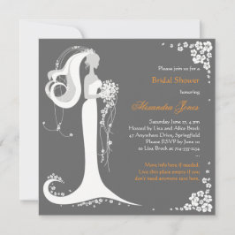 Elegantes Brautparty Party Ankündigung