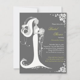 Elegantes Brautparty Party Ankündigung