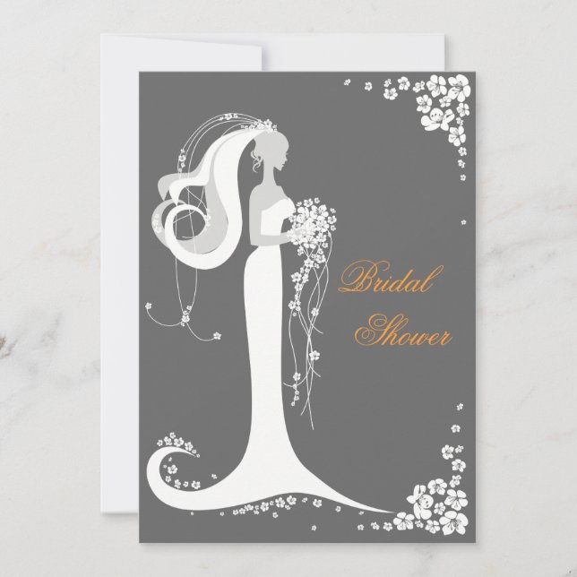 Elegantes Brautparty Party Ankündigung (Vorderseite)