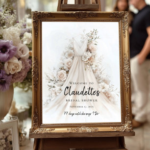 Elegantes Brautparty Poster