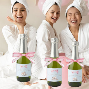 Elegantes Brautparty Regency Bow Blue Vintag