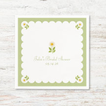 Elegantes Brautparty Sage Green Daisy Niedlich