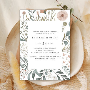 Elegantes Brautparty Watercolor Einladung