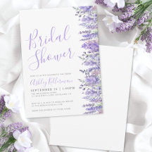 Elegantes Brautparty Watercolor Lavendel
