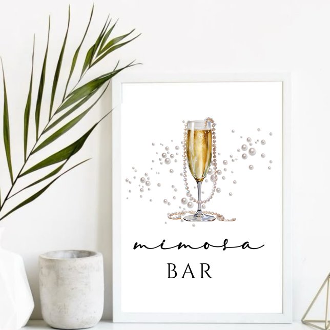 Elegantes Brautparty Watercolor Sockelschild (Von Creator hochgeladen)