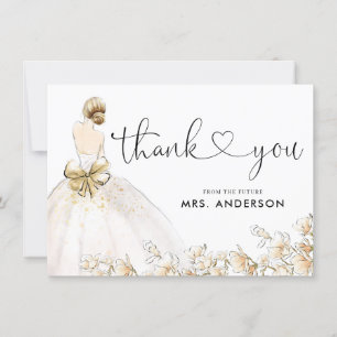 Elegantes Bride Gown Dress Gold Floral Brautparty