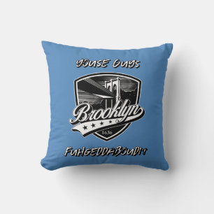 Elegantes Brooklyn-Logo-Design Kissen