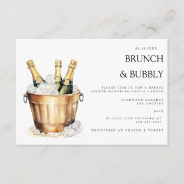 Elegantes Brunch & Bubbly Bridal Dusche Einladung