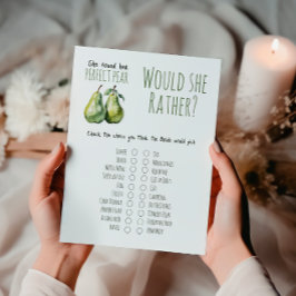 Elegantes Brunch Perfect Pear Brautparty Game