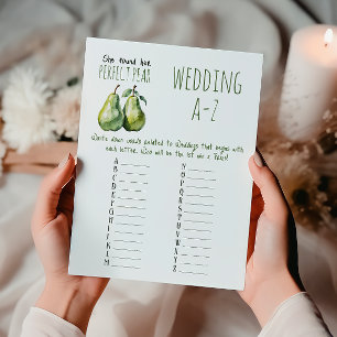 Elegantes Brunch Perfect Pear Brautparty Game