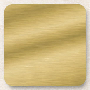 Elegantes Brushed Gold Untersetzer