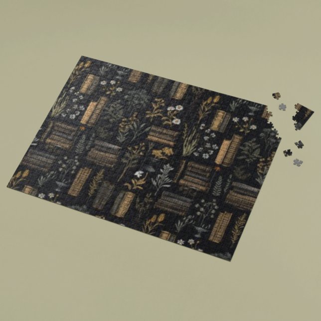 Elegantes Buchdesign - Dark Academia - Vintages Bu Puzzle (Von Creator hochgeladen)