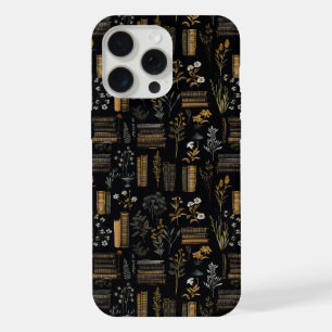 Elegantes Buchdesign - Dunkle Akademie - Vintage-B iPhone 15 Pro Max Hülle