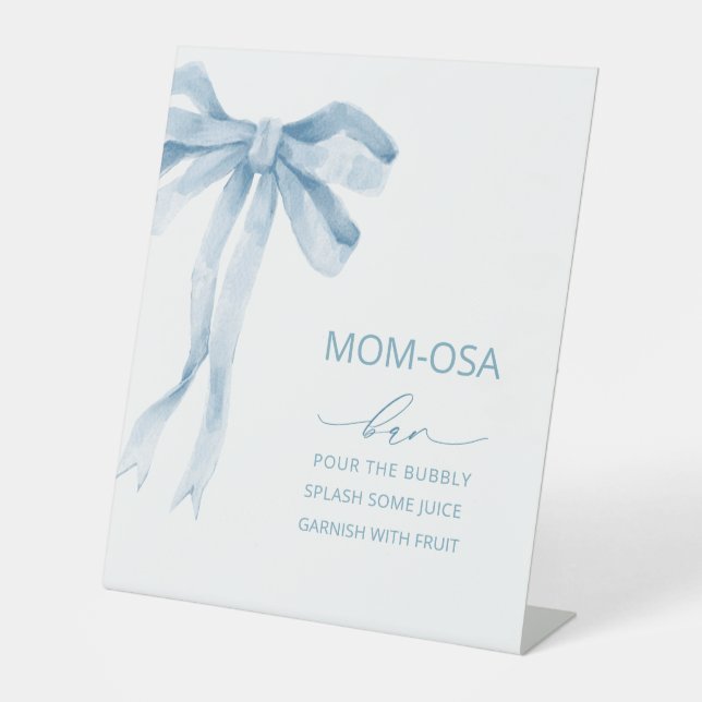 Elegantes Bugband Babydusche Sockelschild (Vorderseite)