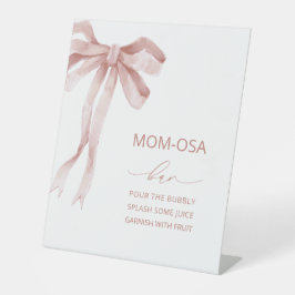 Elegantes Bugband Babydusche Sockelschild