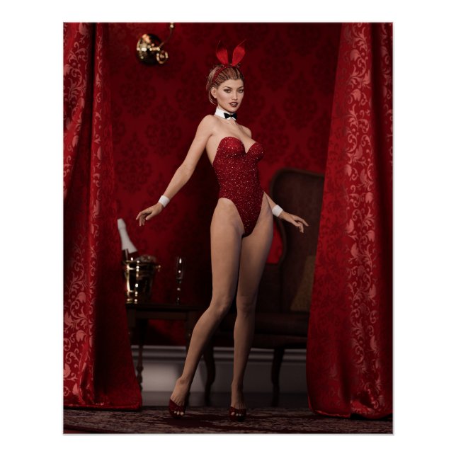 Elegantes Bunny Girl Poster (Vorderseite)