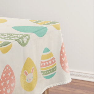 Elegantes buntes Pasteleier Osterfest Tischdecke