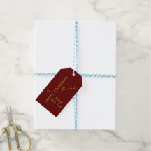 Elegantes Burgund-Gold-Weihnachtsgeschenk