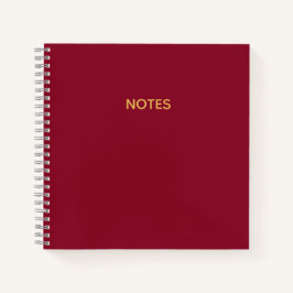 Elegantes Burgund-Ton-Notizbuch Notizbuch