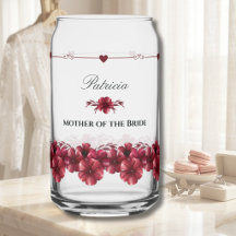 Elegantes burgunderrotes Geschenk zur Aufbewahrung