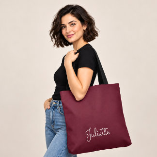 Elegantes burgunderrotes personalisiertes Signatur