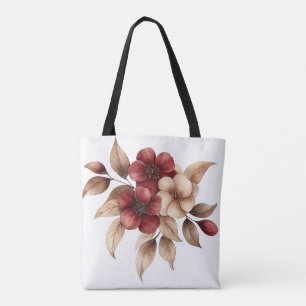 Elegantes burgunderrotes und cremefarbenes Floral