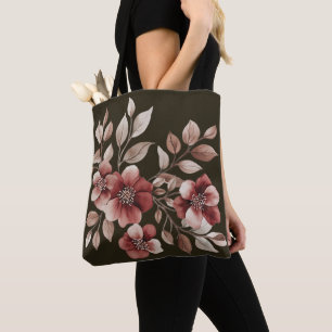 Elegantes burgunderrotes Wasserfarben-Blumenbouque
