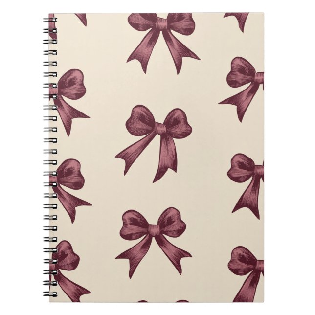 Elegantes burgunderrotes Weihnachtsgeschenk Notizblock (Vorderseite)