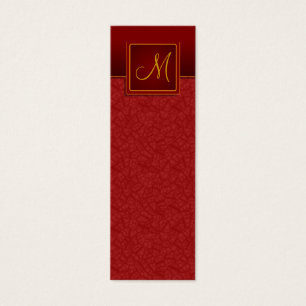 Elegantes Burgundy Crackle Finish Lesezeichen