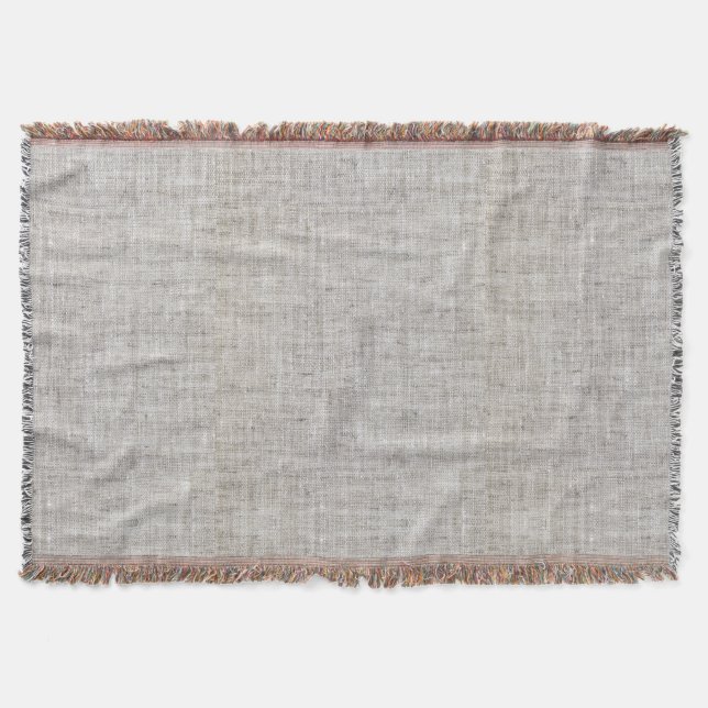 Elegantes Burlap-Muster-Laufsteg Decke (Vorderseite)