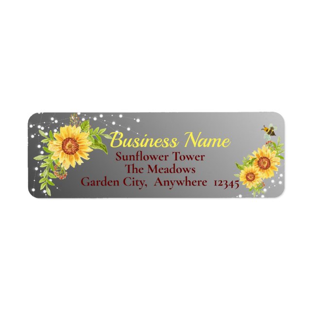 Elegantes Business Floral Sonnenblumen (Vorne)